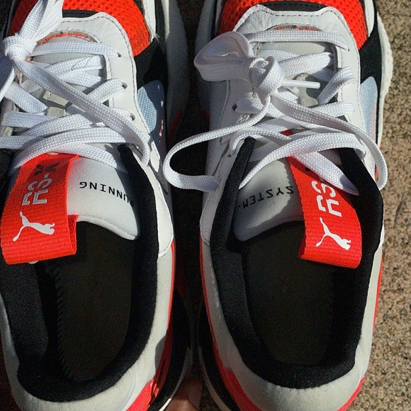Puma RS-X Reinvention 'Red Blast' White Black Running System!!!! NO INSOLE - Picture 8 of 11